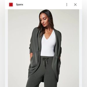 SPANX * M/L * GREEN COCOON CARDIGAN * AIR ESSENTIALS * WOMENS